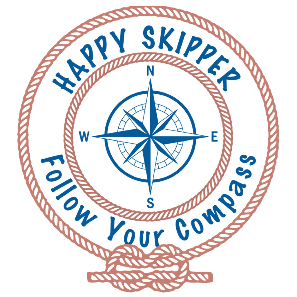Happy Skipper Follow Your Compass™ Red Rope Water Bottle - The Happy Skipper