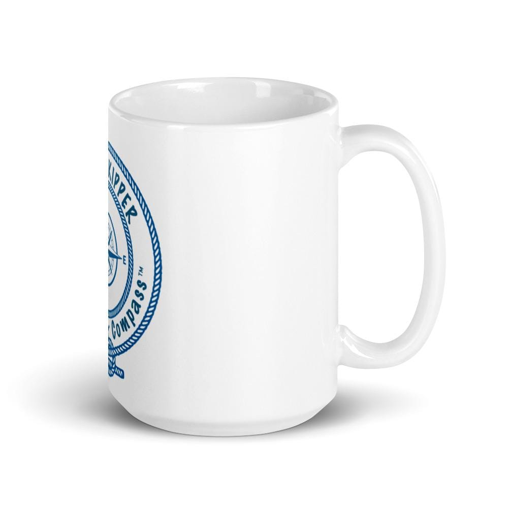 Happy Skipper™ Logo White Glossy Mug - The Happy Skipper