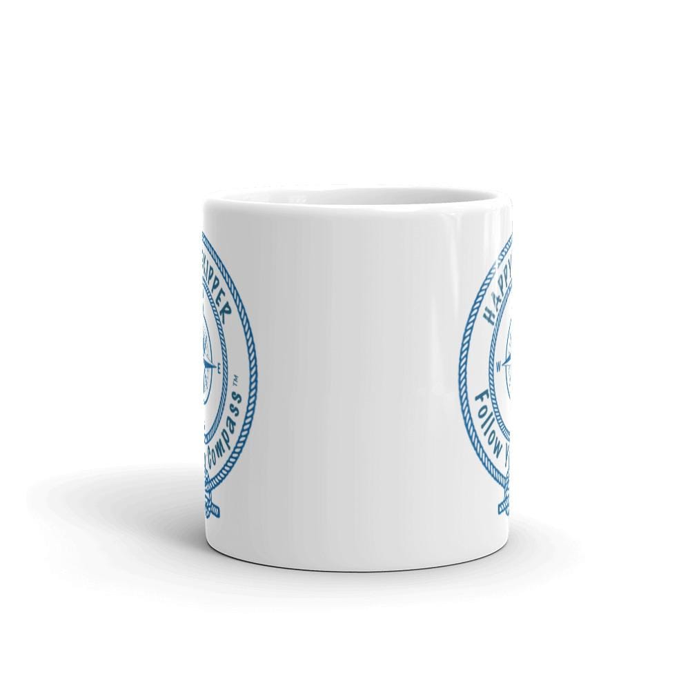 Happy Skipper™ Logo White Glossy Mug - The Happy Skipper
