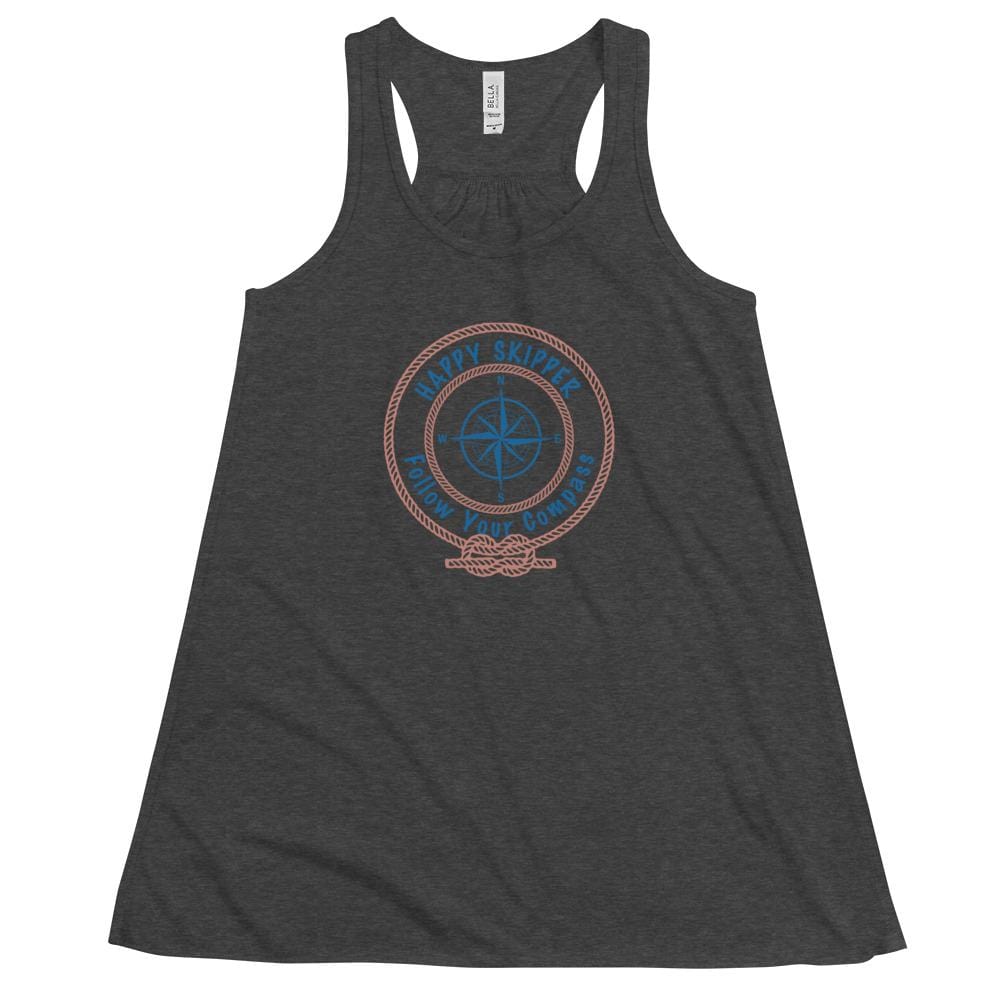 Happy Skipper™ Logo Women's Flowy Racerback Tank - The Happy Skipper