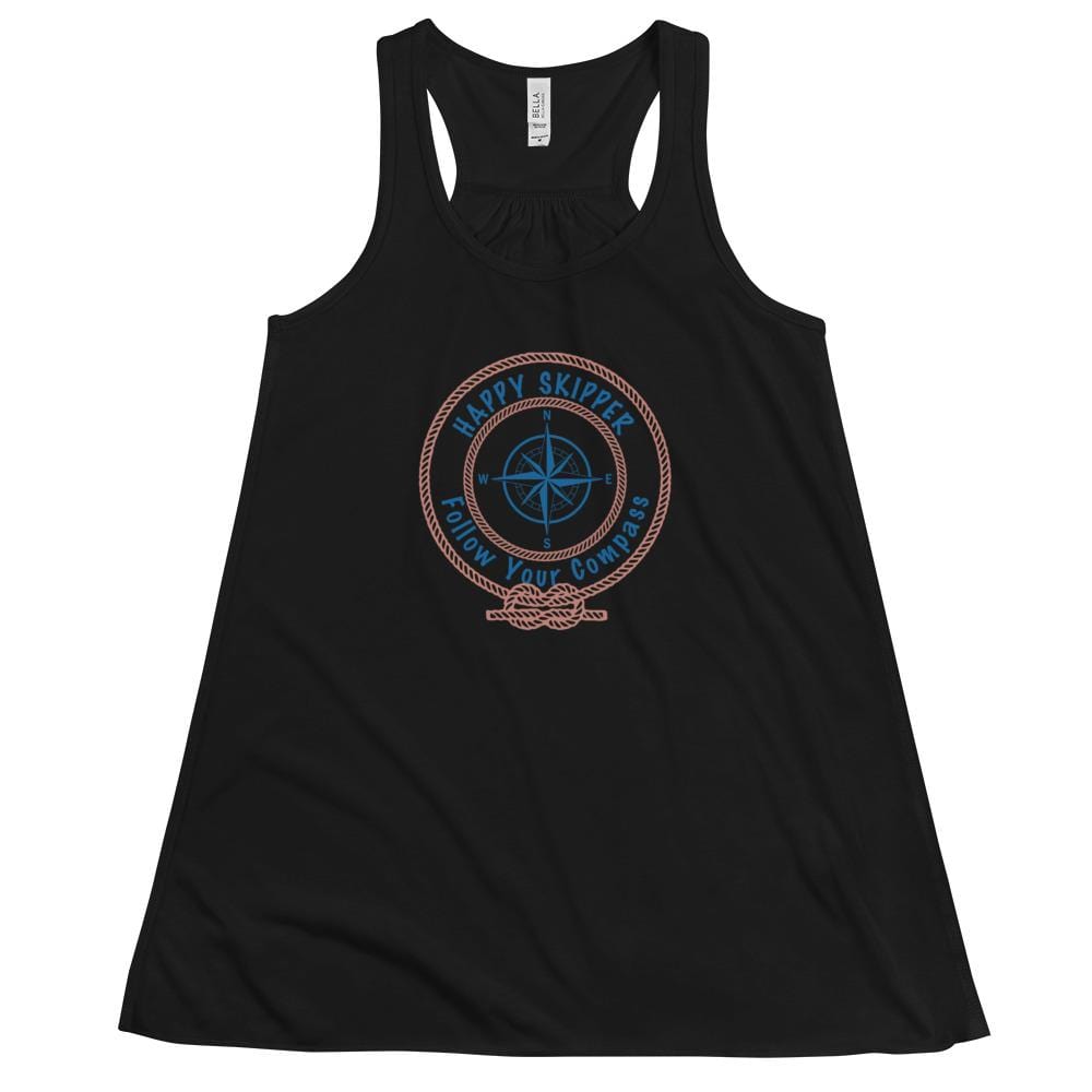 Happy Skipper™ Logo Women's Flowy Racerback Tank - The Happy Skipper