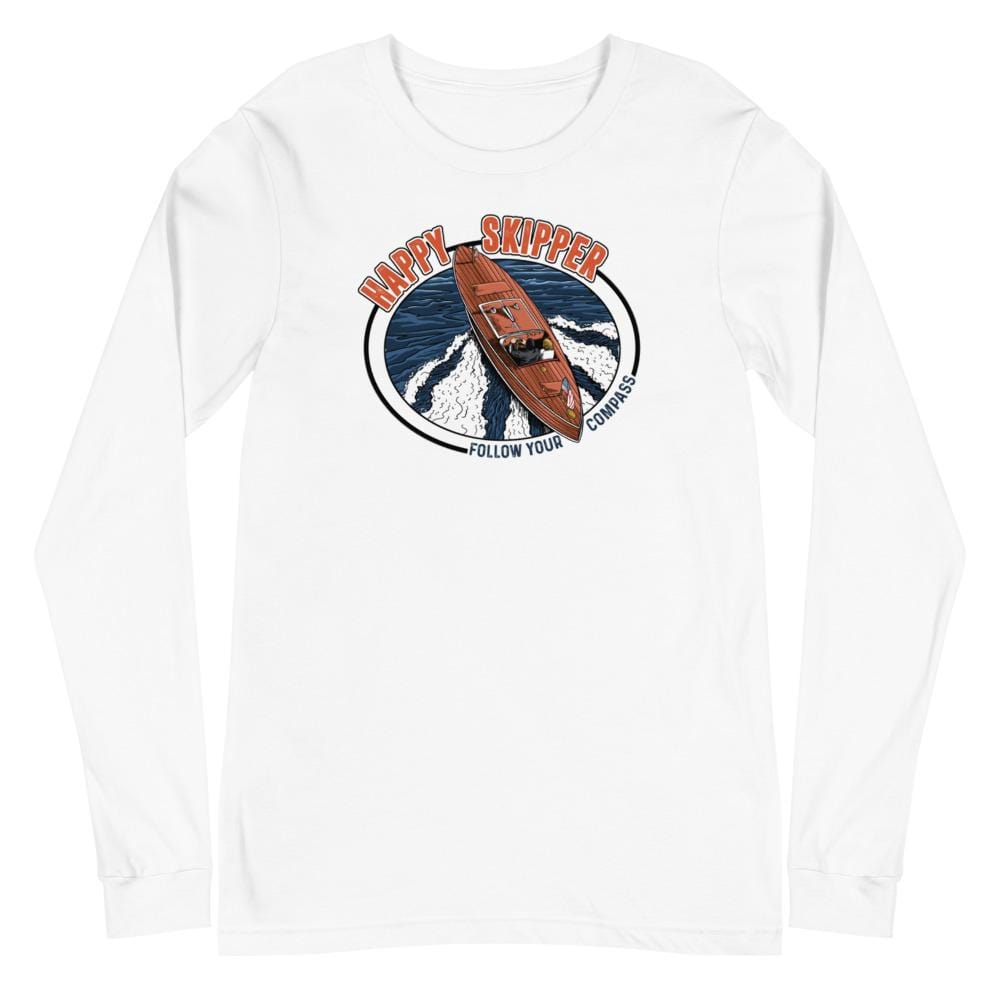 Happy Skipper™ Motor Launch Unisex Long Sleeve Tee - The Happy Skipper
