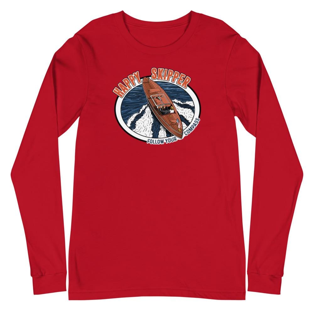 Happy Skipper™ Motor Launch Unisex Long Sleeve Tee - The Happy Skipper