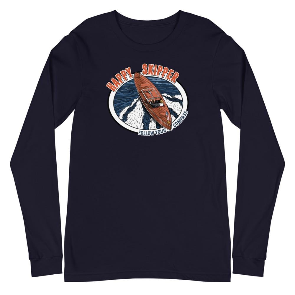 Happy Skipper™ Motor Launch Unisex Long Sleeve Tee - The Happy Skipper