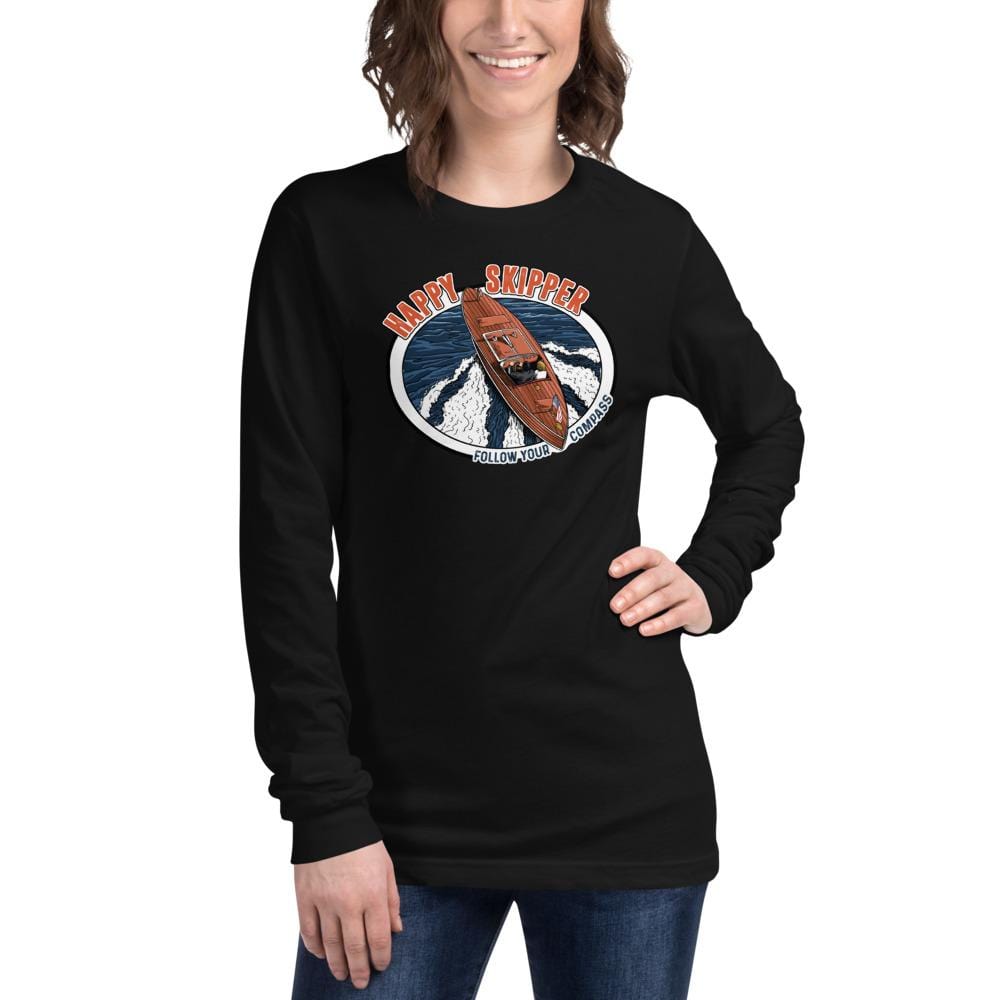 Happy Skipper™ Motor Launch Unisex Long Sleeve Tee - The Happy Skipper