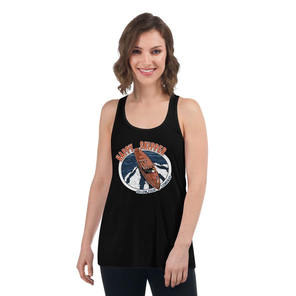 Happy Skipper™ Motor Launch Women's Flowy Racerback Tank - The Happy Skipper
