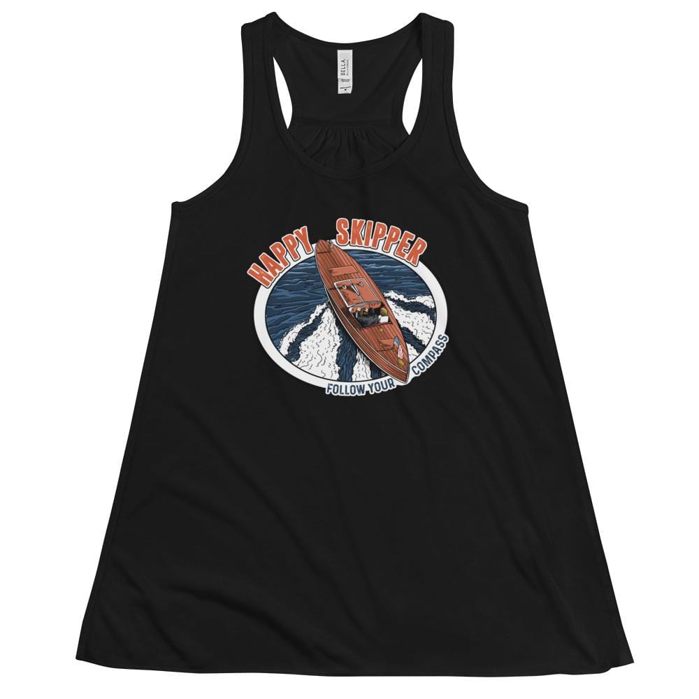 Happy Skipper™ Motor Launch Women's Flowy Racerback Tank - The Happy Skipper