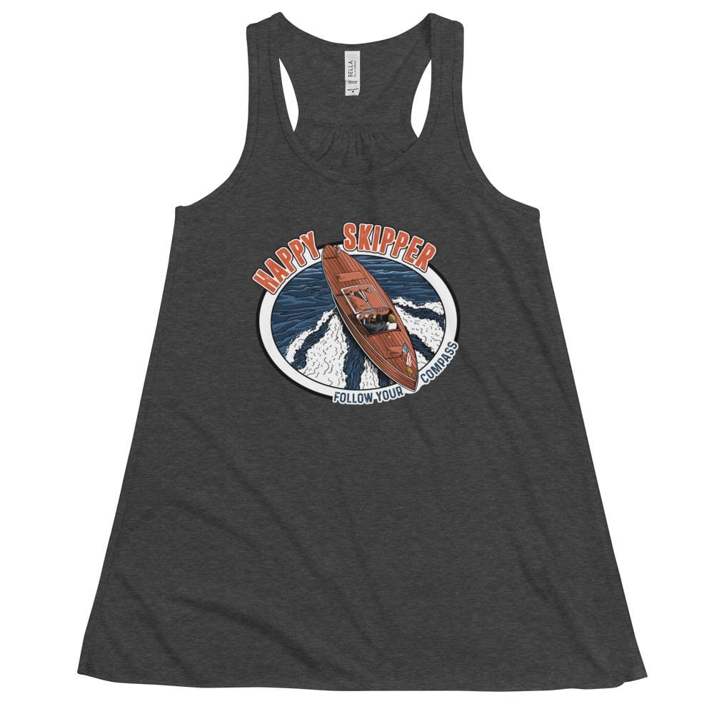 Happy Skipper™ Motor Launch Women's Flowy Racerback Tank - The Happy Skipper