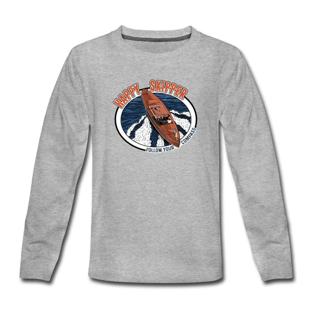Happy Skipper™ Motor Launch Youth Long Sleeve T-Shirt - The Happy Skipper