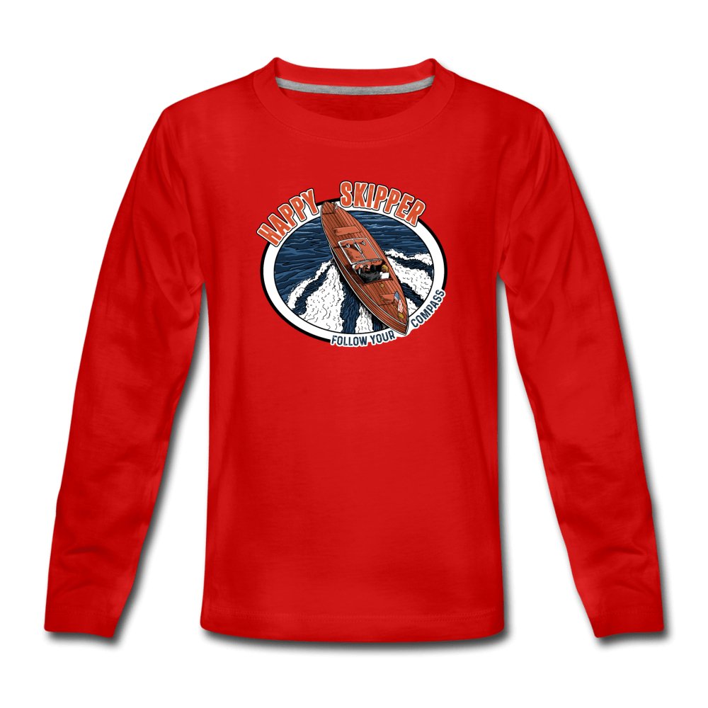 Happy Skipper™ Motor Launch Youth Long Sleeve T-Shirt - The Happy Skipper