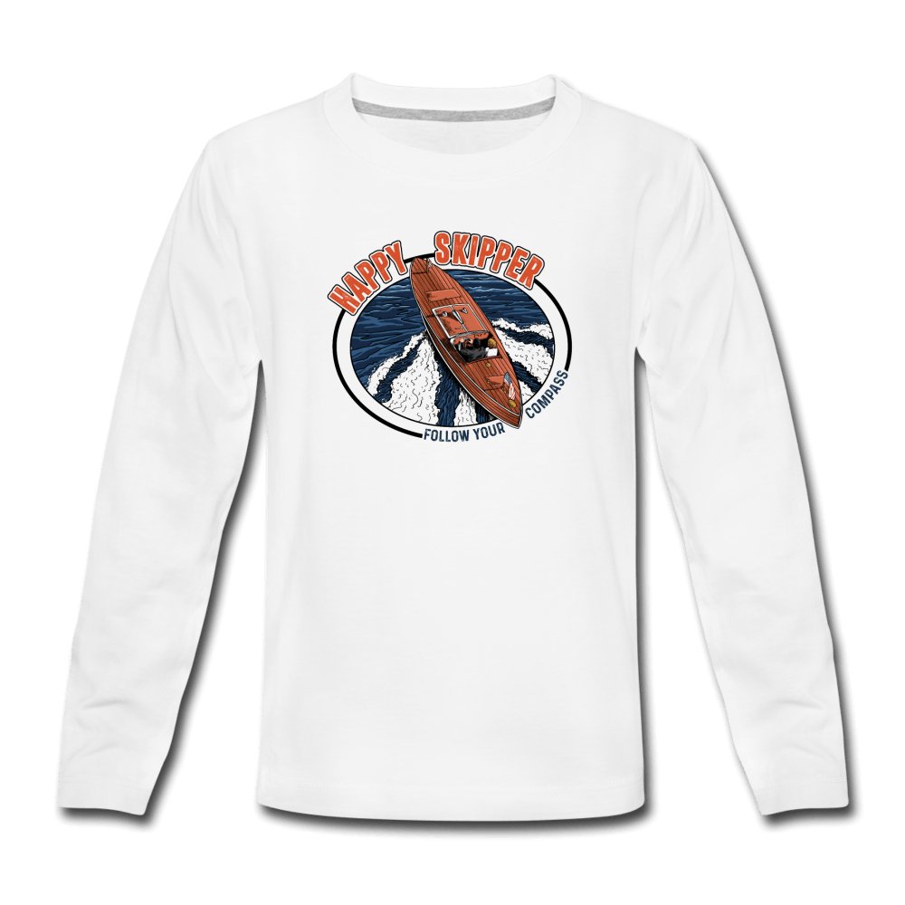 Happy Skipper™ Motor Launch Youth Long Sleeve T-Shirt - The Happy Skipper