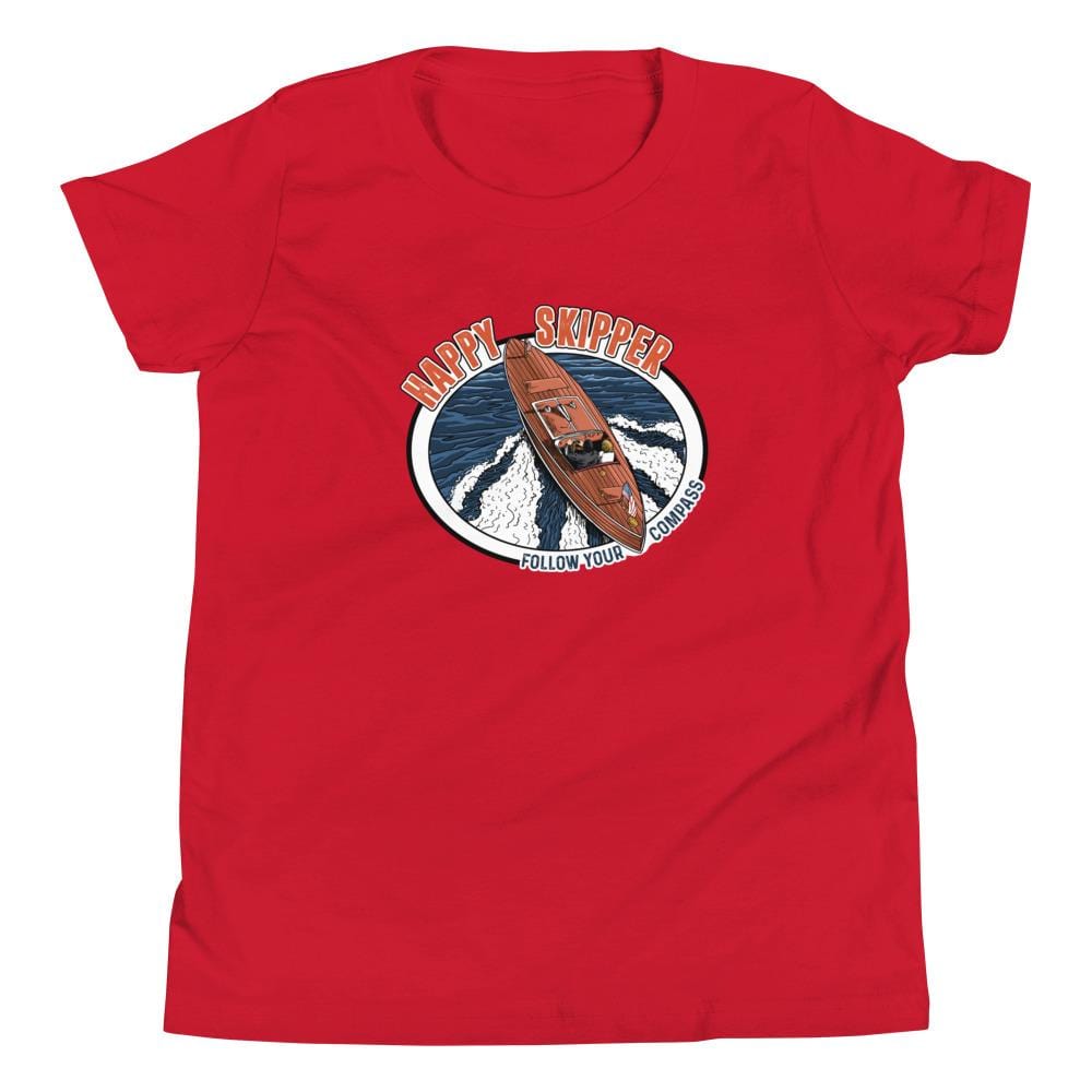 Happy Skipper™ Motor Launch Youth Short Sleeve T-Shirt - The Happy Skipper