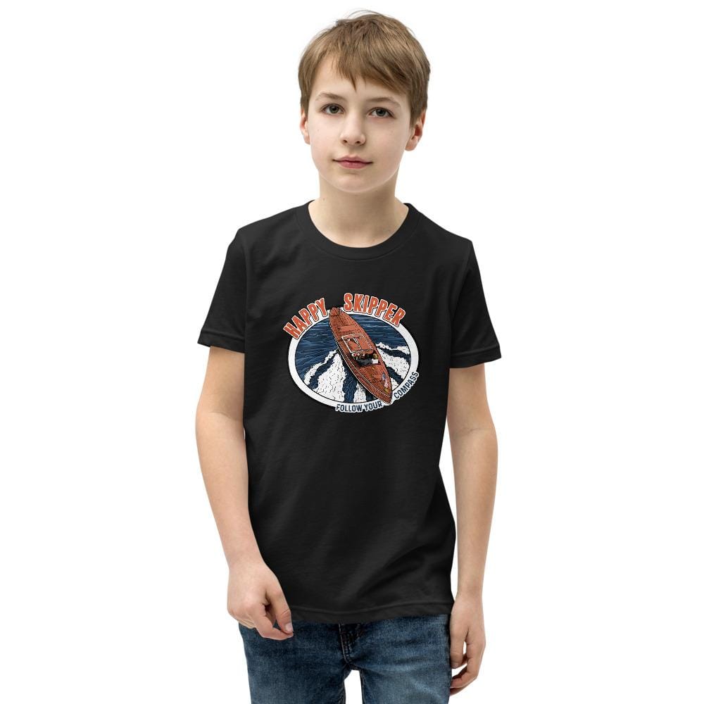 Happy Skipper™ Motor Launch Youth Short Sleeve T-Shirt - The Happy Skipper