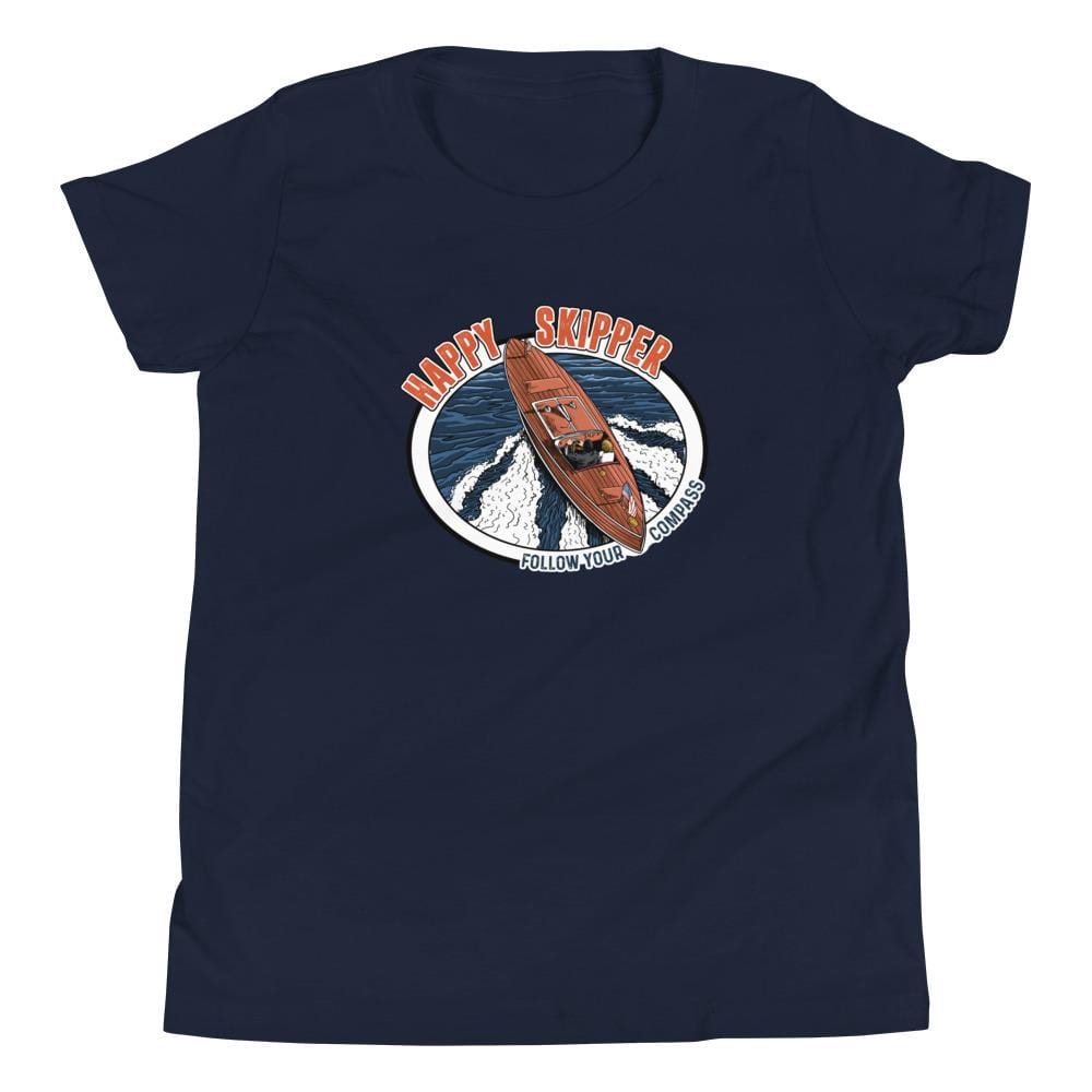 Happy Skipper™ Motor Launch Youth Short Sleeve T-Shirt - The Happy Skipper