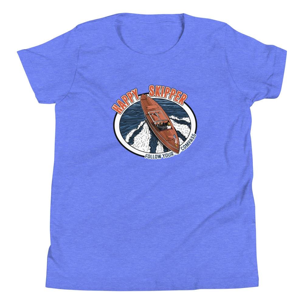 Happy Skipper™ Motor Launch Youth Short Sleeve T-Shirt - The Happy Skipper