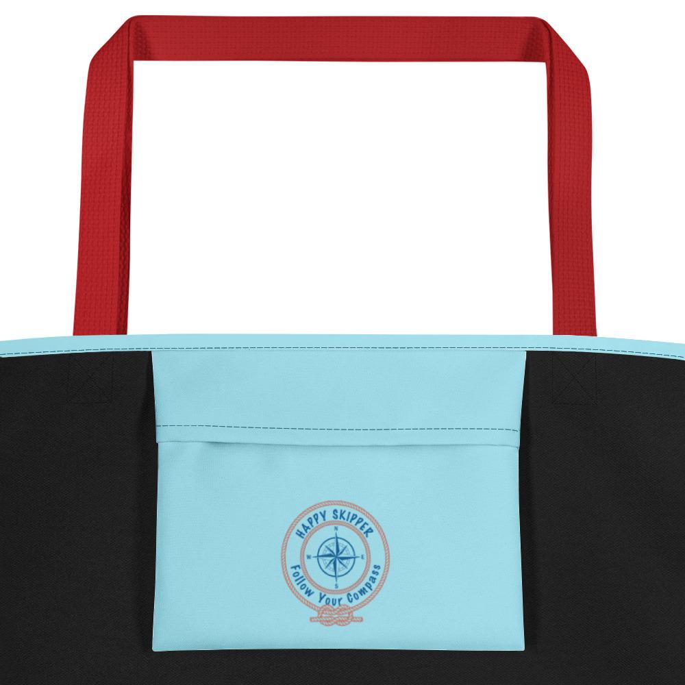 Happy Skipper™ Red Rope Logo Beach Bag - The Happy Skipper