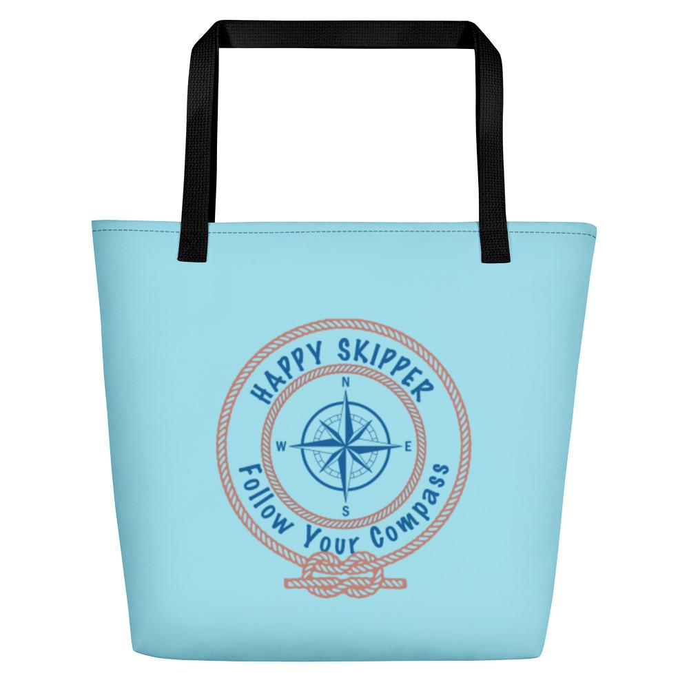 Happy Skipper™ Red Rope Logo Beach Bag - The Happy Skipper
