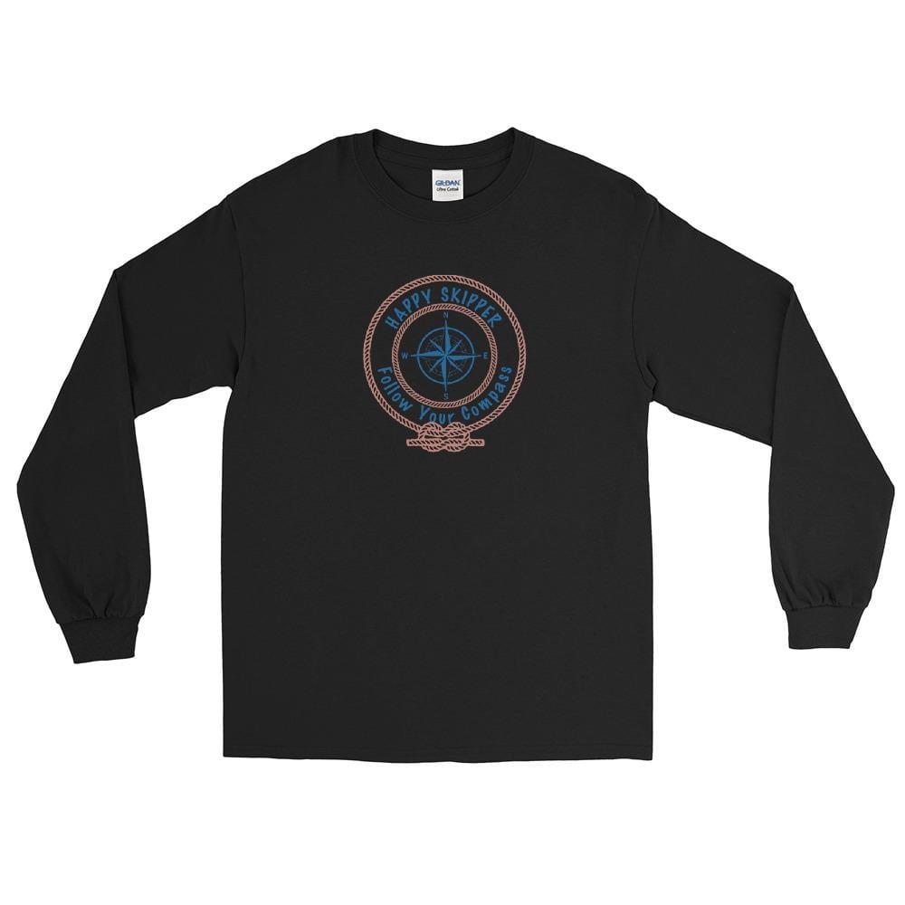 Happy Skipper™ Red Rope Logo Design Long Sleeve Shirt - The Happy Skipper