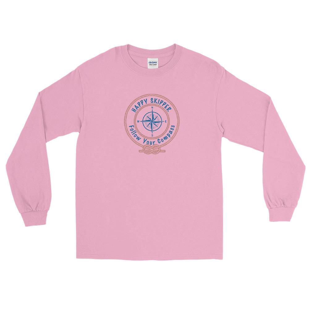 Happy Skipper™ Red Rope Logo Design Long Sleeve Shirt - The Happy Skipper