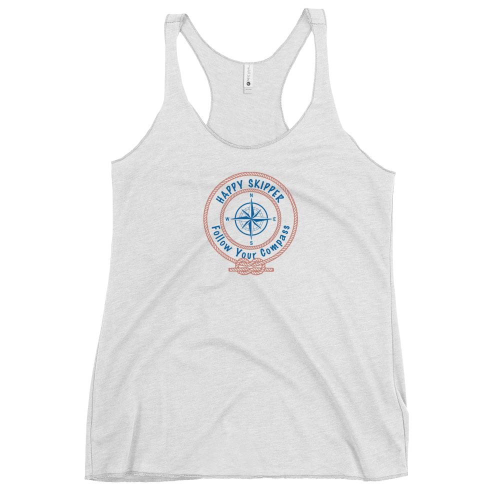 Happy Skipper™ Red Rope Logo Design Women's Racerback Tank - The Happy Skipper