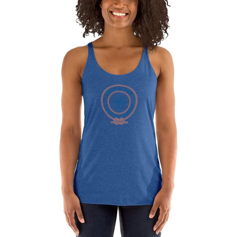 Happy Skipper™ Red Rope Logo Design Women's Racerback Tank - The Happy Skipper