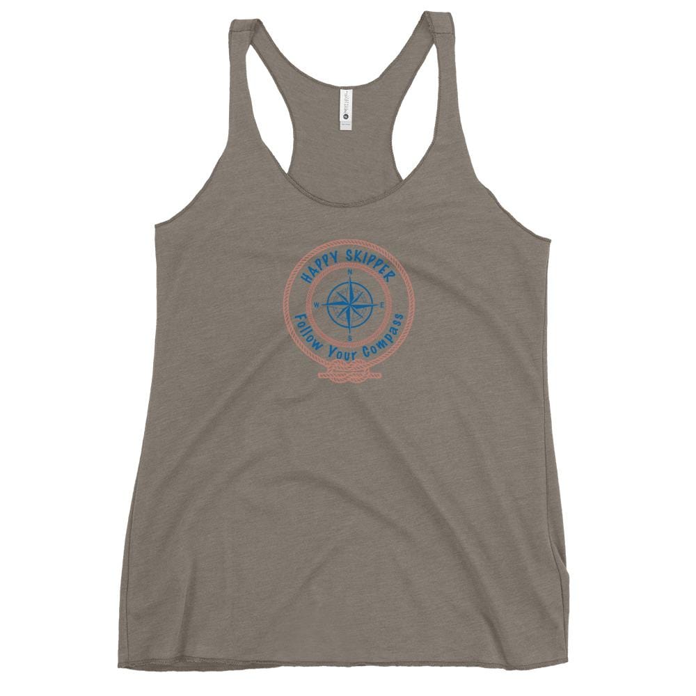 Happy Skipper™ Red Rope Logo Design Women's Racerback Tank - The Happy Skipper