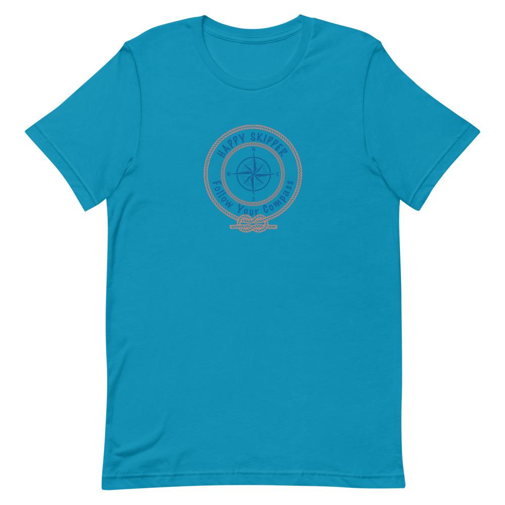 Happy Skipper™ Red Rope Logo Short-Sleeve Unisex T-Shirt - The Happy Skipper