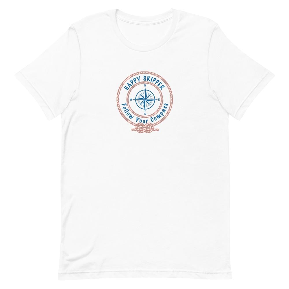 Happy Skipper™ Red Rope Logo Short-Sleeve Unisex T-Shirt - The Happy Skipper