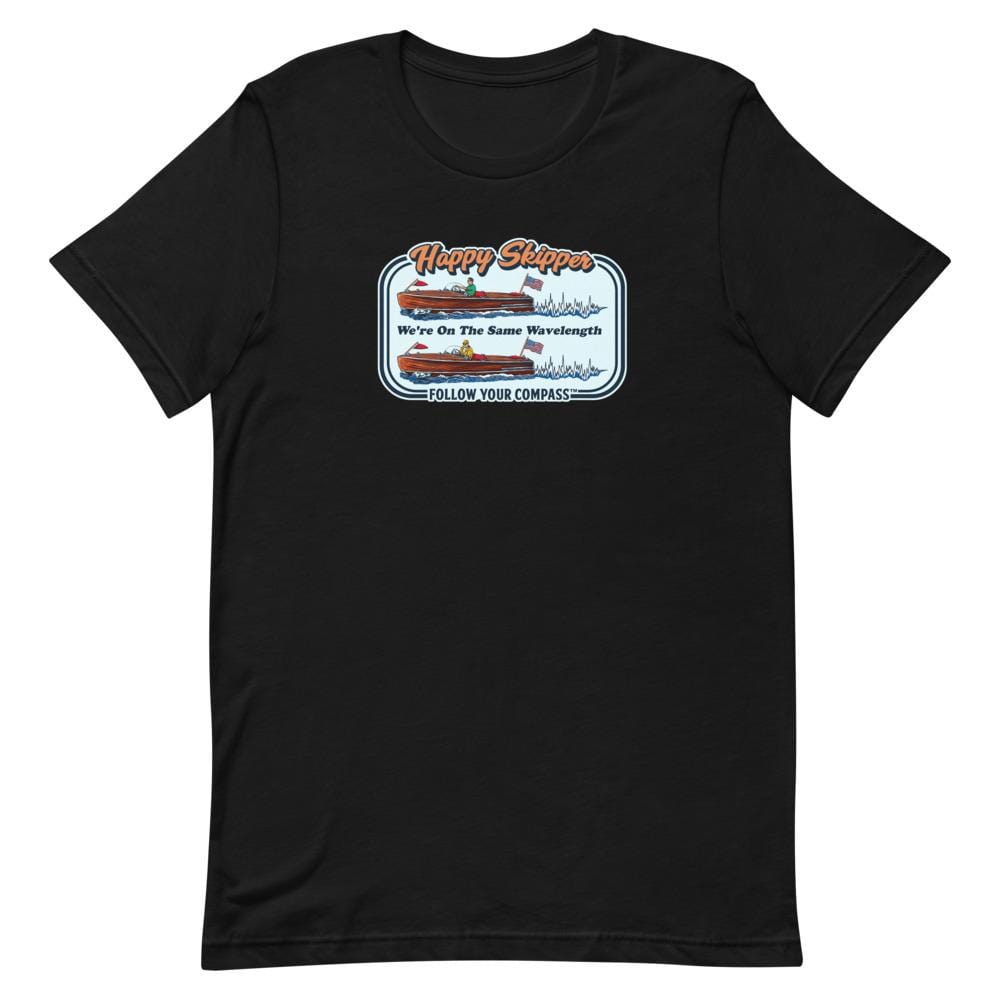 Happy Skipper™ We're on the Same Wavelength Short Sleeve Unisex T-Shirt - The Happy Skipper