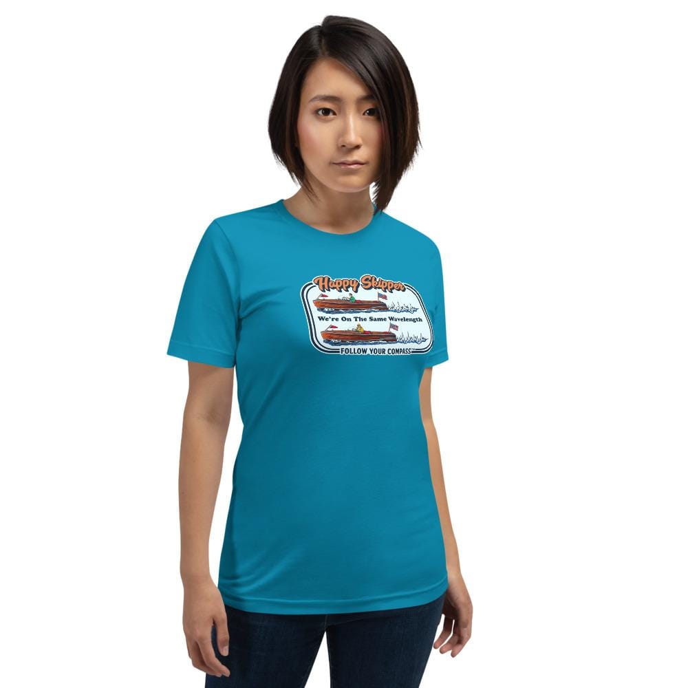 Happy Skipper™ We're on the Same Wavelength Short Sleeve Unisex T-Shirt - The Happy Skipper