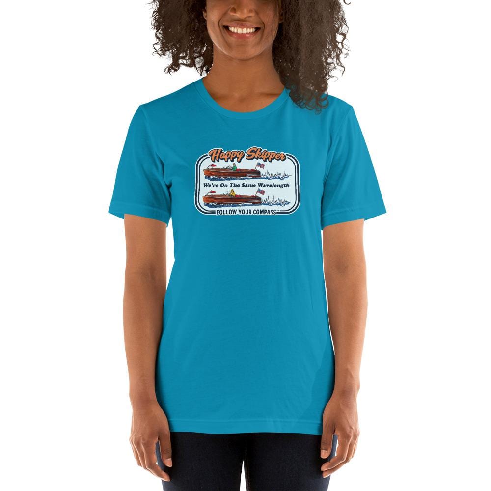 Happy Skipper™ We're on the Same Wavelength Short Sleeve Unisex T-Shirt - The Happy Skipper