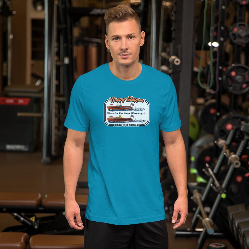 Happy Skipper™ We're on the Same Wavelength Short Sleeve Unisex T-Shirt - The Happy Skipper
