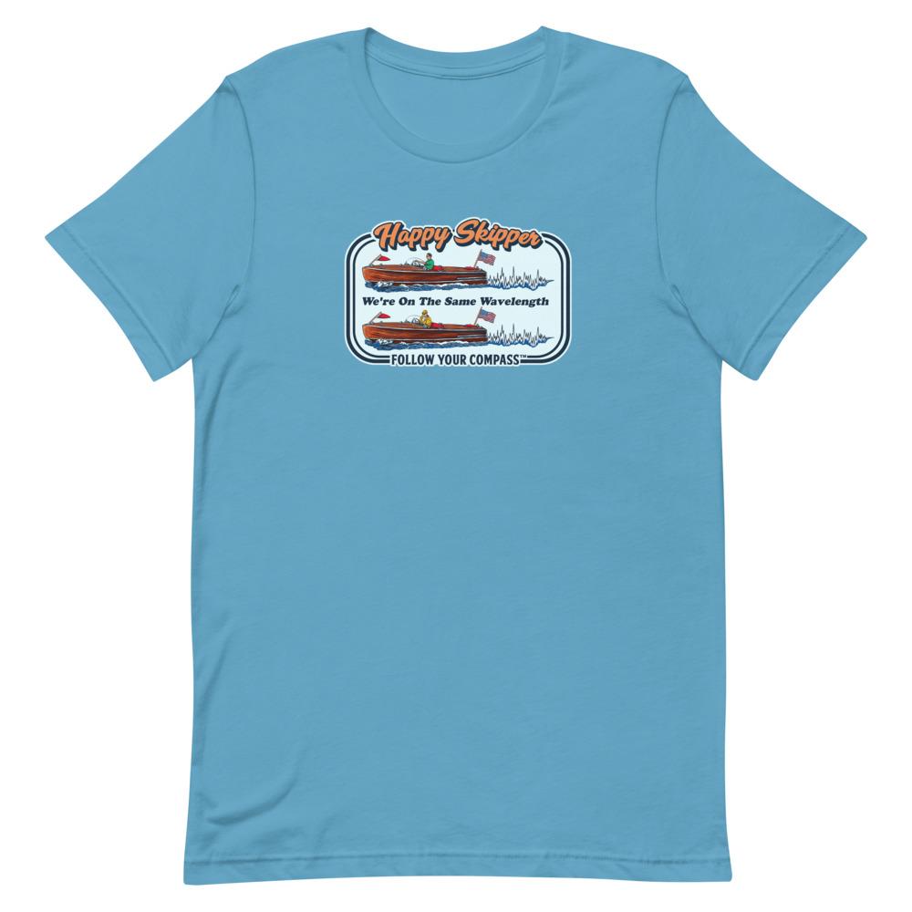 Happy Skipper™ We're on the Same Wavelength Short Sleeve Unisex T-Shirt - The Happy Skipper