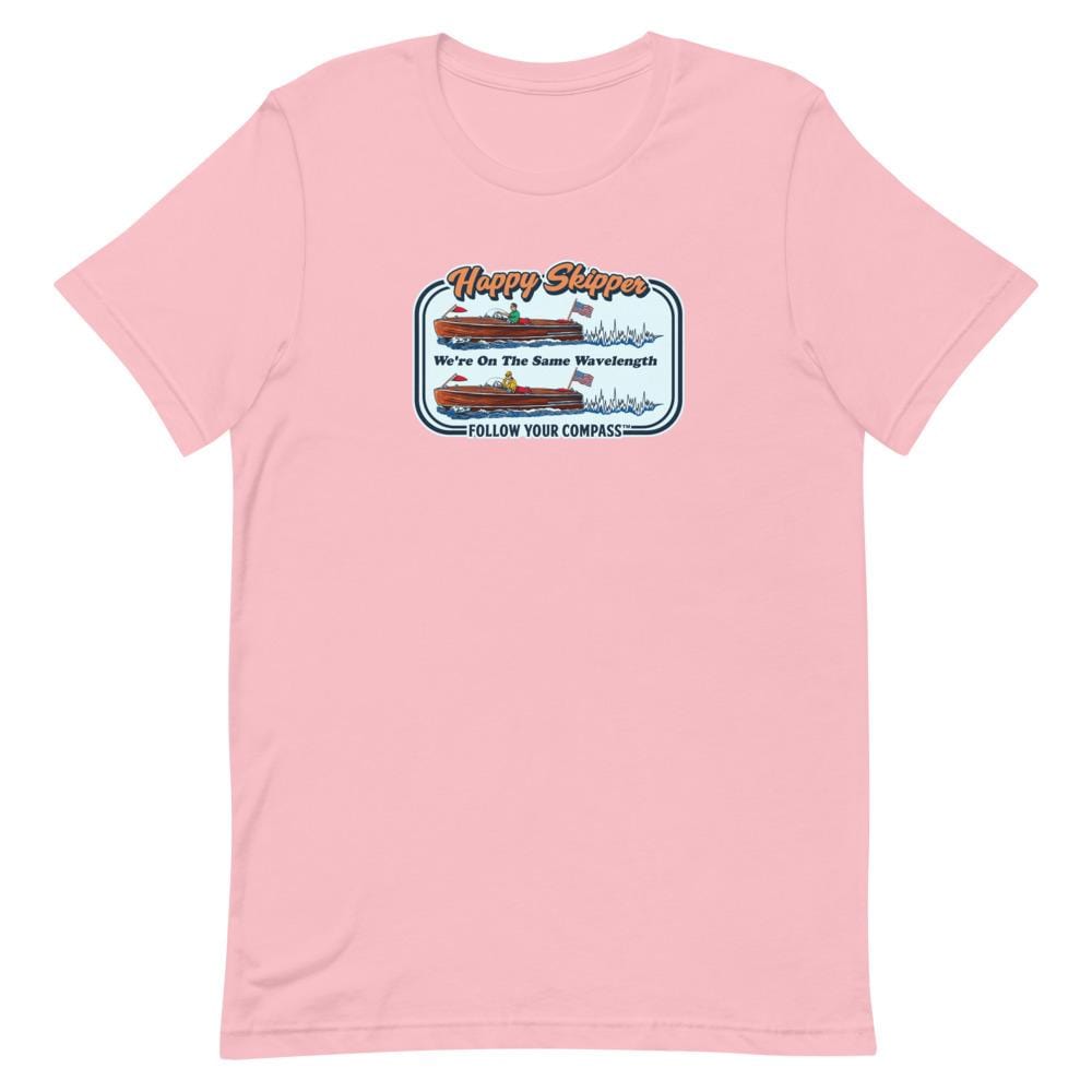 Happy Skipper™ We're on the Same Wavelength Short Sleeve Unisex T-Shirt - The Happy Skipper