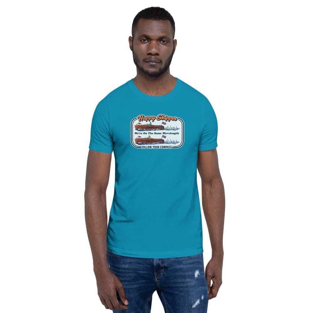 Happy Skipper™ We're on the Same Wavelength Short Sleeve Unisex T-Shirt - The Happy Skipper