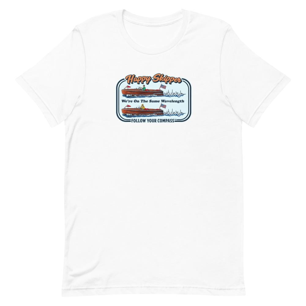 Happy Skipper™ We're on the Same Wavelength Short Sleeve Unisex T-Shirt - The Happy Skipper