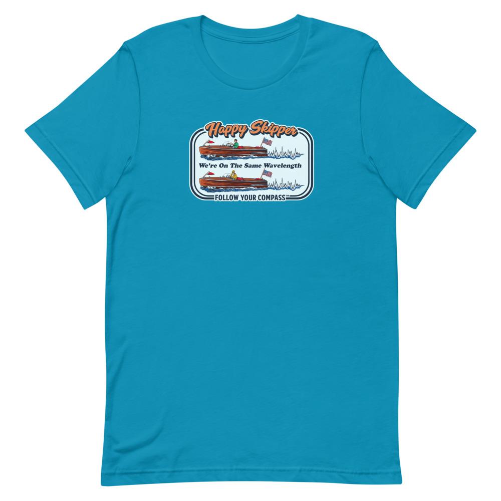 Happy Skipper™ We're on the Same Wavelength Short Sleeve Unisex T-Shirt - The Happy Skipper