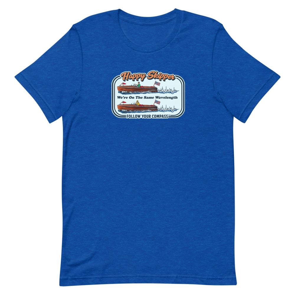 Happy Skipper™ We're on the Same Wavelength Short Sleeve Unisex T-Shirt - The Happy Skipper