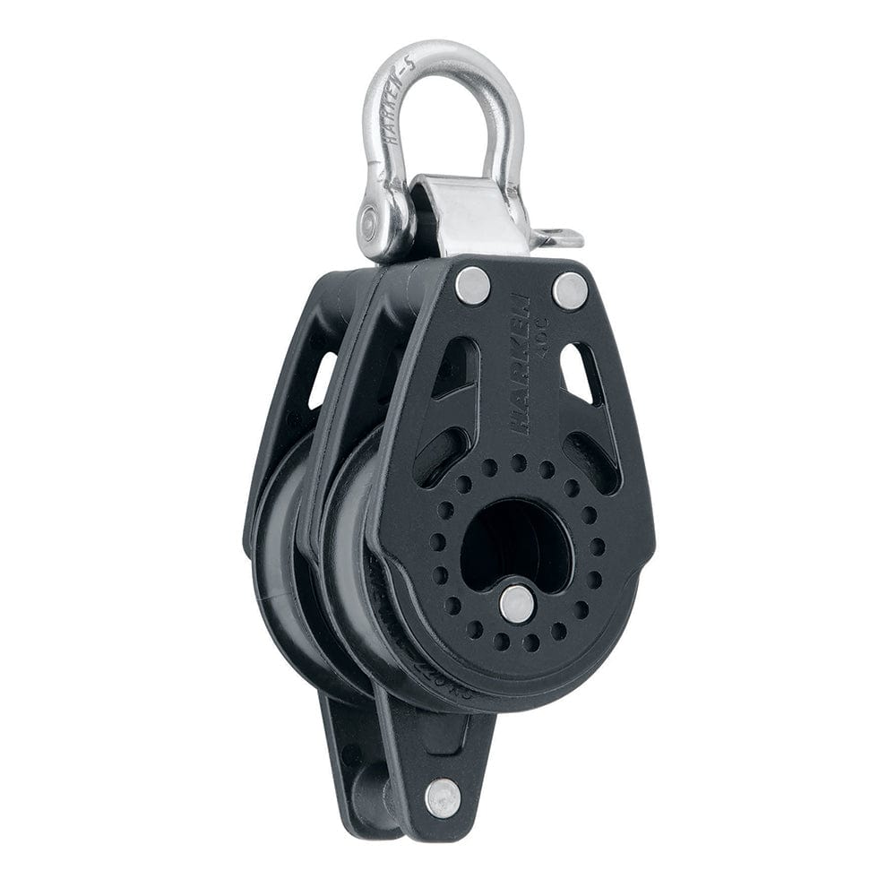 Harken 40mm Carbo Air Double Fixed Block w/Becket [2643] - The Happy Skipper