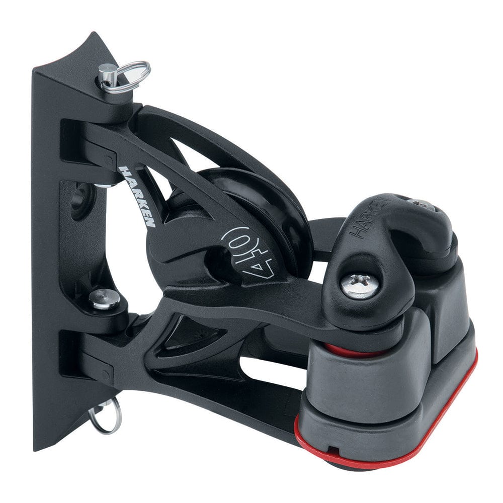 Harken 40mm Carbo Air Pivoting Lead Block w/Aluminum Cam-Matic Cleat [2156] - The Happy Skipper