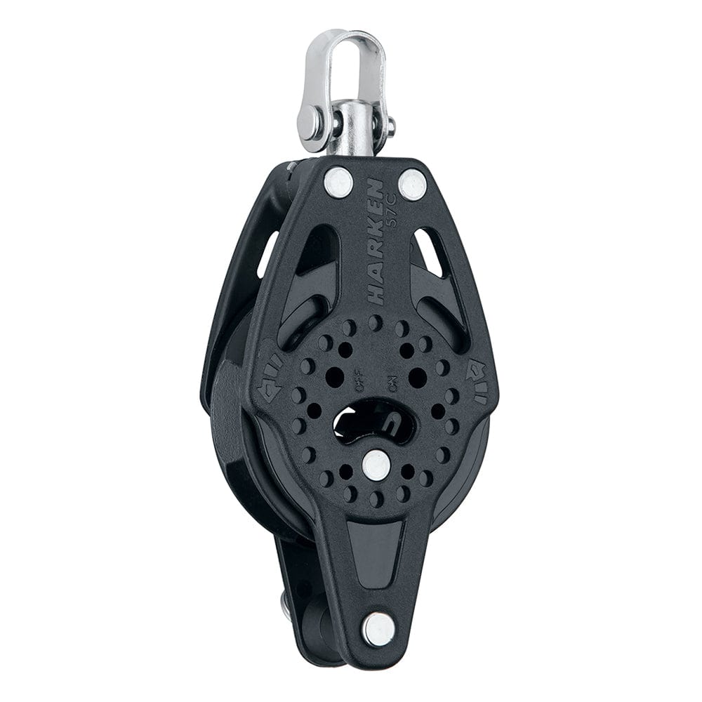 Harken 57mm Carbo Single Ratchet Block w/Swivel Becket [2136] - The Happy Skipper