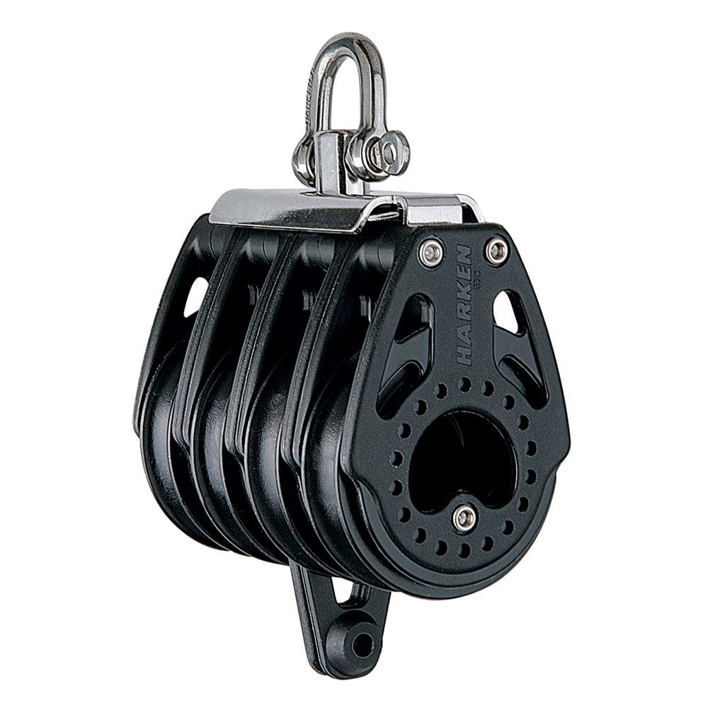 Harken 57mm Quad Block Swivel, Center Becket [HSB380] - The Happy Skipper