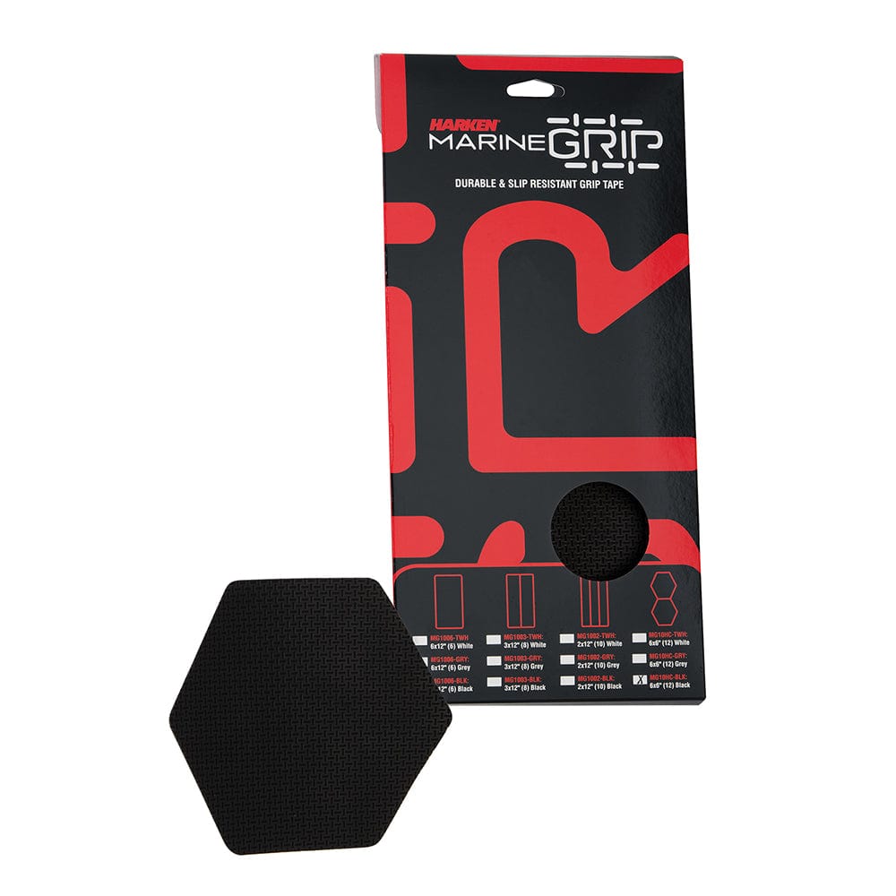 Harken Marine Grip Tape - Honeycomb - Black - 12 Pieces [MG10HC-BLK] - The Happy Skipper