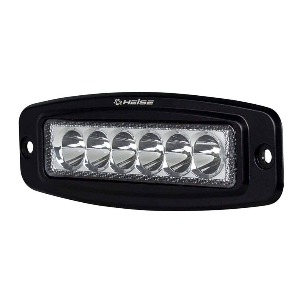 HEISE 6 LED Single Row Driving Light - Flush Mount [HE-FMDL1] - The Happy Skipper