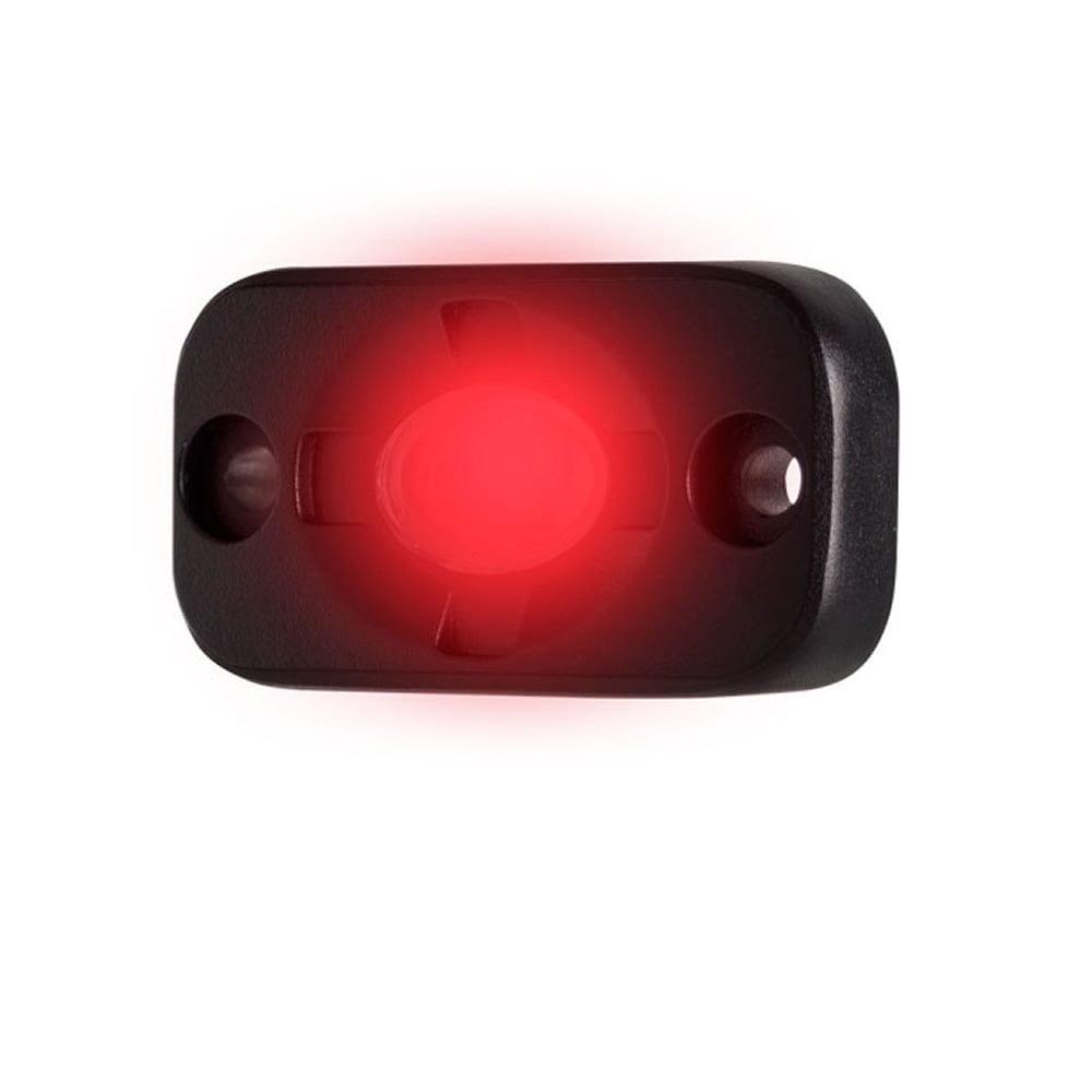 HEISE Auxiliary Accent Lighting Pod - 1.5" x 3" - Black/Red [HE-TL1R] - The Happy Skipper