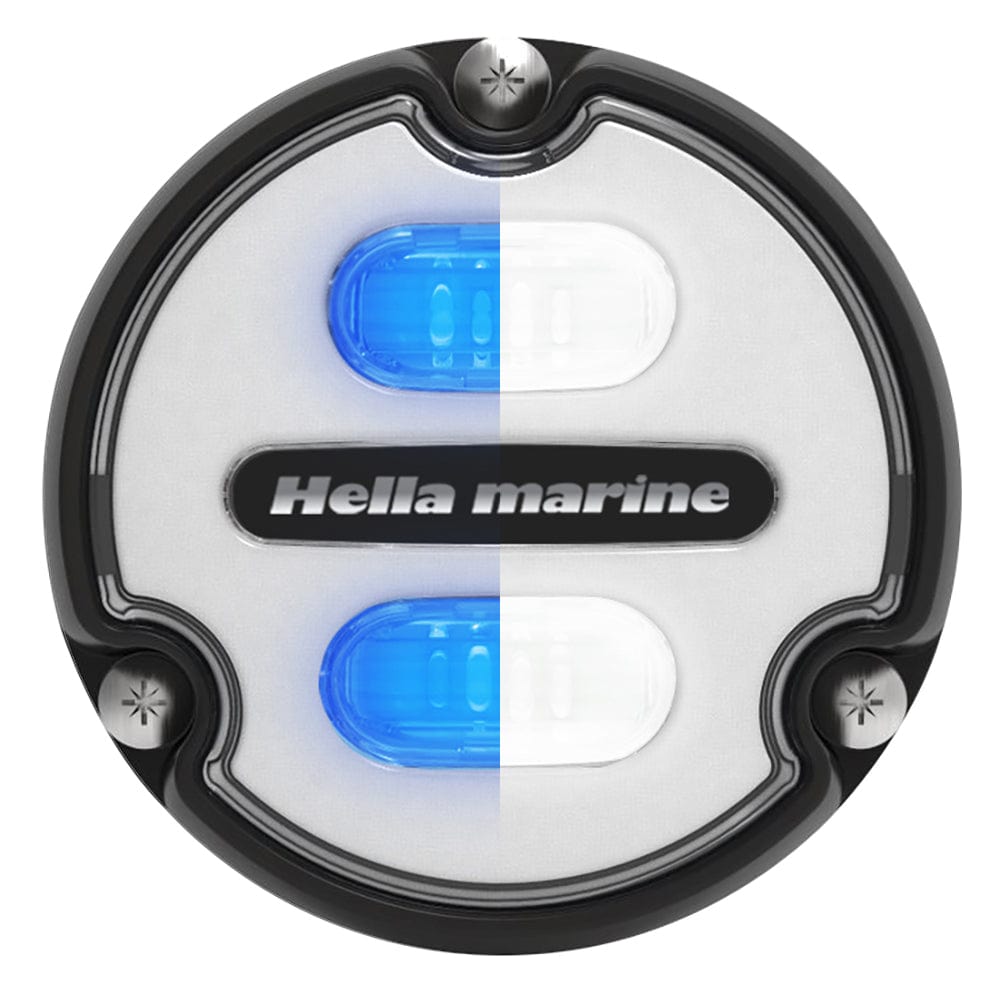 Hella Marine Apelo A1 Blue White Underwater Light - 1800 Lumens - Black Housing - White Lens [016145-011] - The Happy Skipper