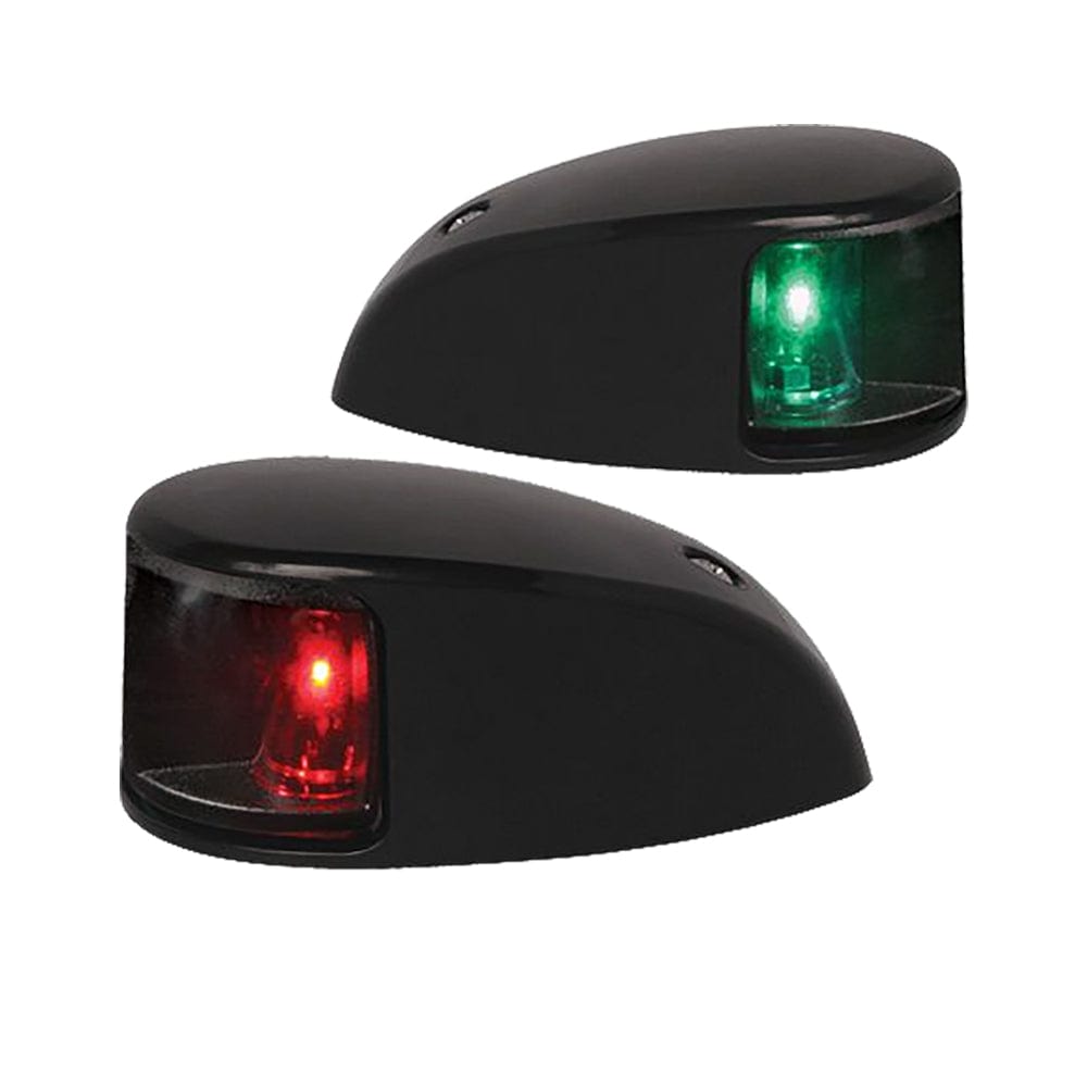 Hella Marine NaviLED Deck Mount Port & Starboard Pair - 2nm - Clear Lens/Black Housing [980620901] - The Happy Skipper