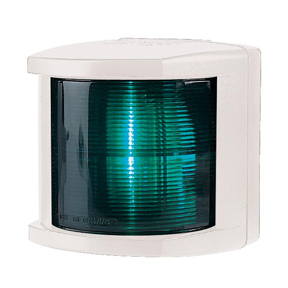 Hella Marine Starboard Navigation Light - Incandescent - 2nm - White Housing - 12V [002984395] - The Happy Skipper