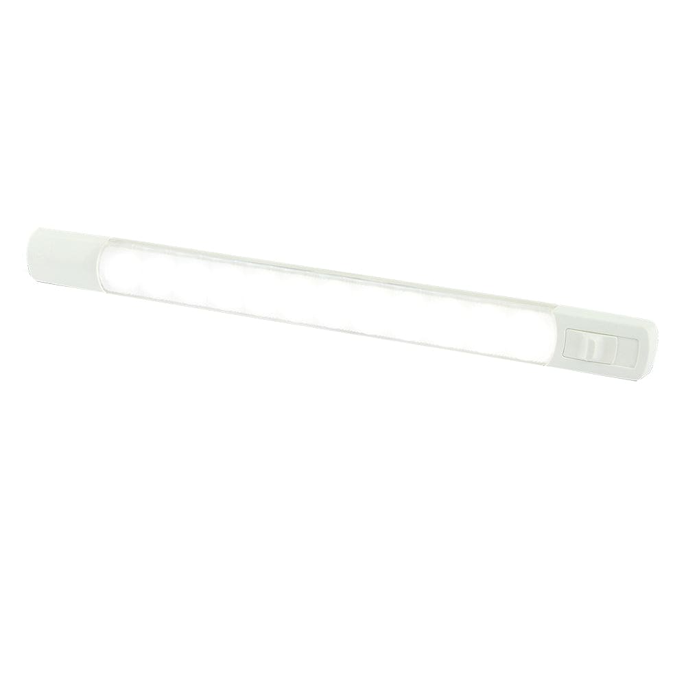 Hella Marine Surface Strip Light w/Switch - White LED - 12V [958123001] - The Happy Skipper