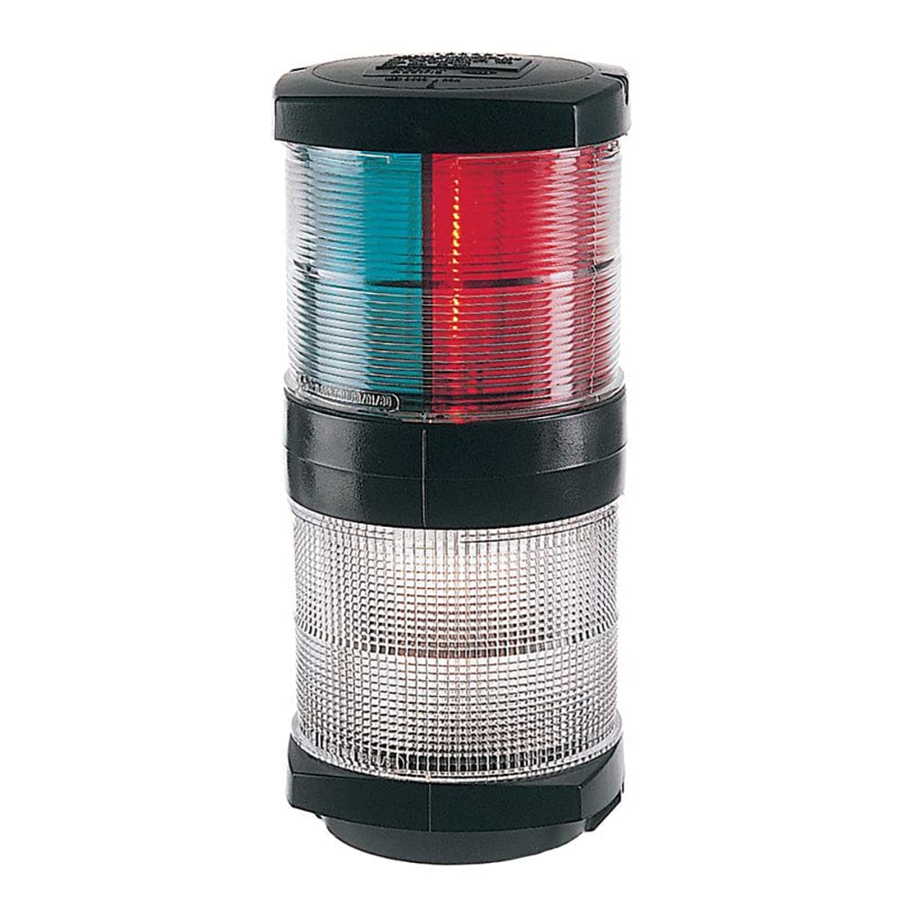 Hella Marine Tri-Color Navigation Light/Anchor Navigation Lamp- Incandescent - 2nm - Black Housing - 12V [002984601] - The Happy Skipper